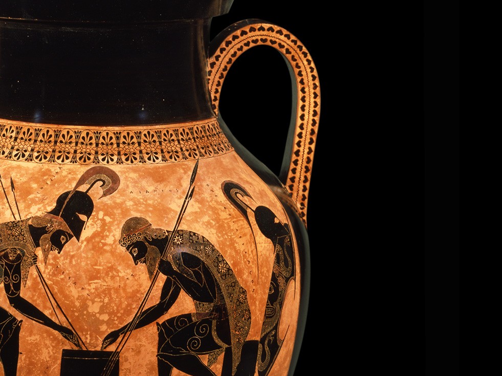 Attic black-figure Amphora signed by Exekias