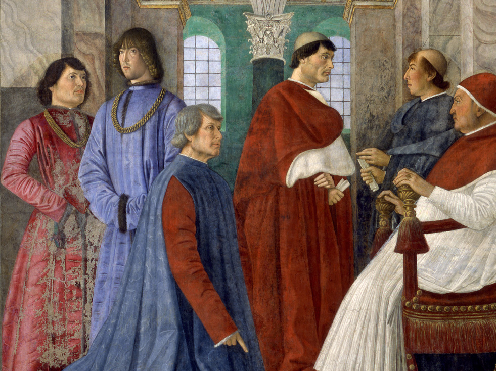 Melozzo da Forlì, Sisto IV nomina Bartolomeo Platina Prefetto della  Biblioteca Vaticana