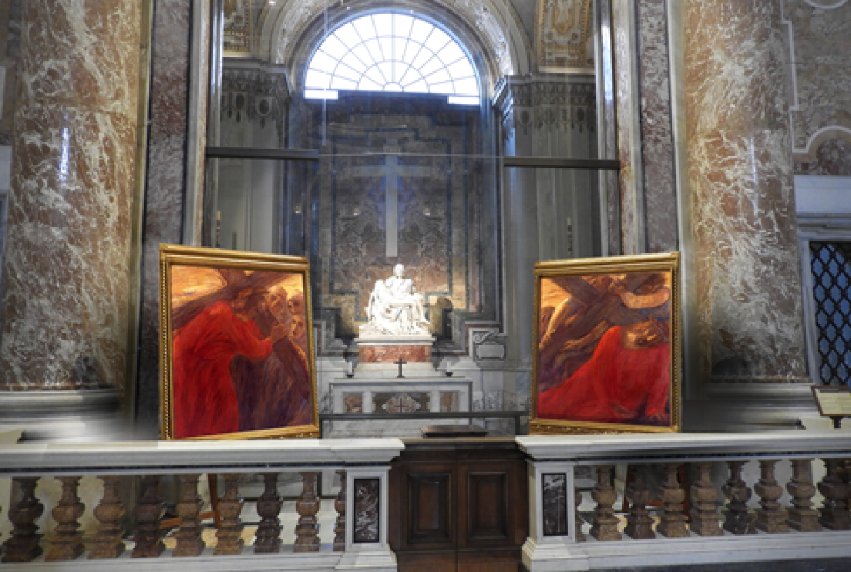 Previati’s Via Crucis at Saint Peter’s: art and faith for the season of Lent