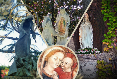 Mayo con María en los Jardines Vaticanos