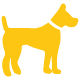 Haustiere und Blindenhunde